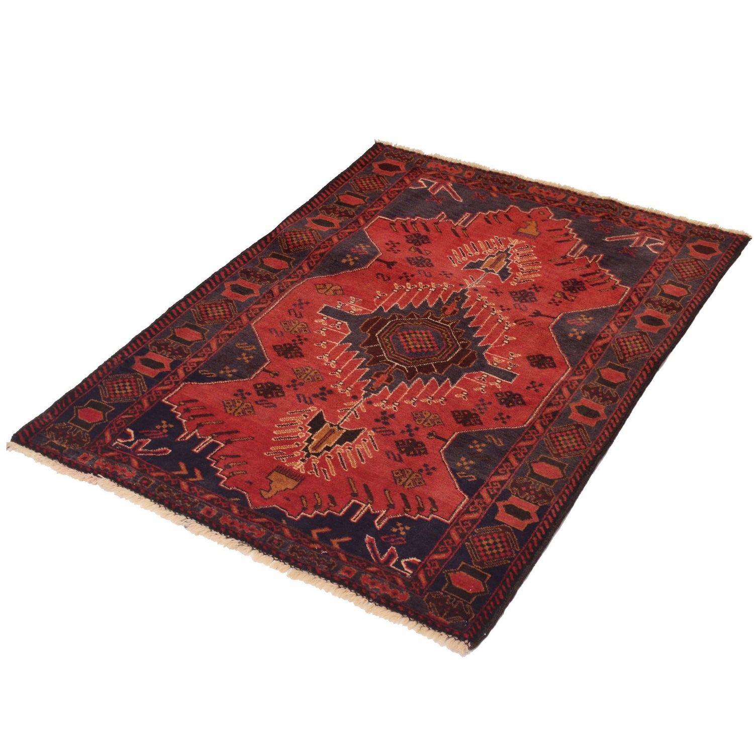Baluch Small Size Rug 3' 0 x 4' 3 (ft) - No. G19348