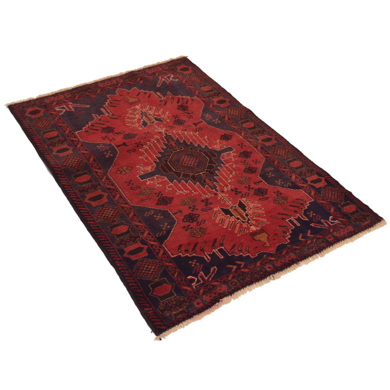Baluch Small Size Rug 3' 0 x 4' 3 (ft) - No. G19348