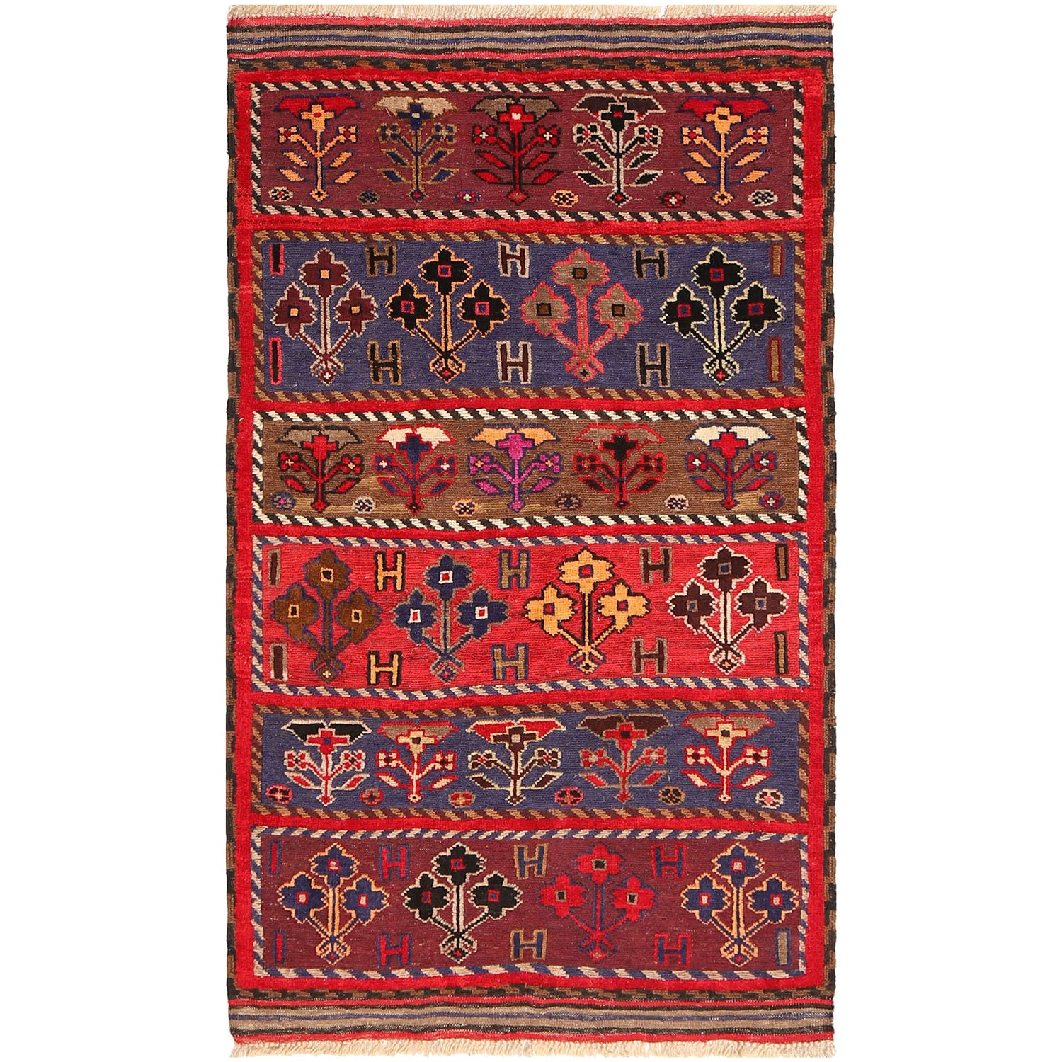 Hand Knotted Baluchi Rug 2' 9 x 5' 0 (ft) - G19425