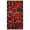 Hand Knotted Baluchi Rug 2' 6 x 4' 6 (ft) - G19427