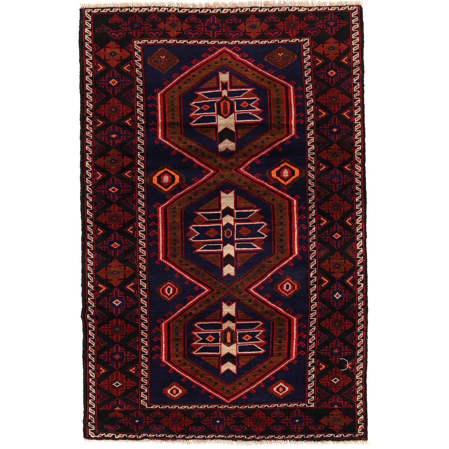 Baluchi Rug 4' 0 x 6' 3 (ft) - No. G20357
