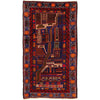 Handmade Pictorial Carpet 4' 0" x 7' 1" (ft)- No. G20376