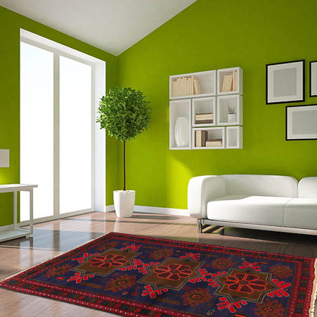 Baluchi Rug 4' 1 x 6' 2 (ft) - No. G20394