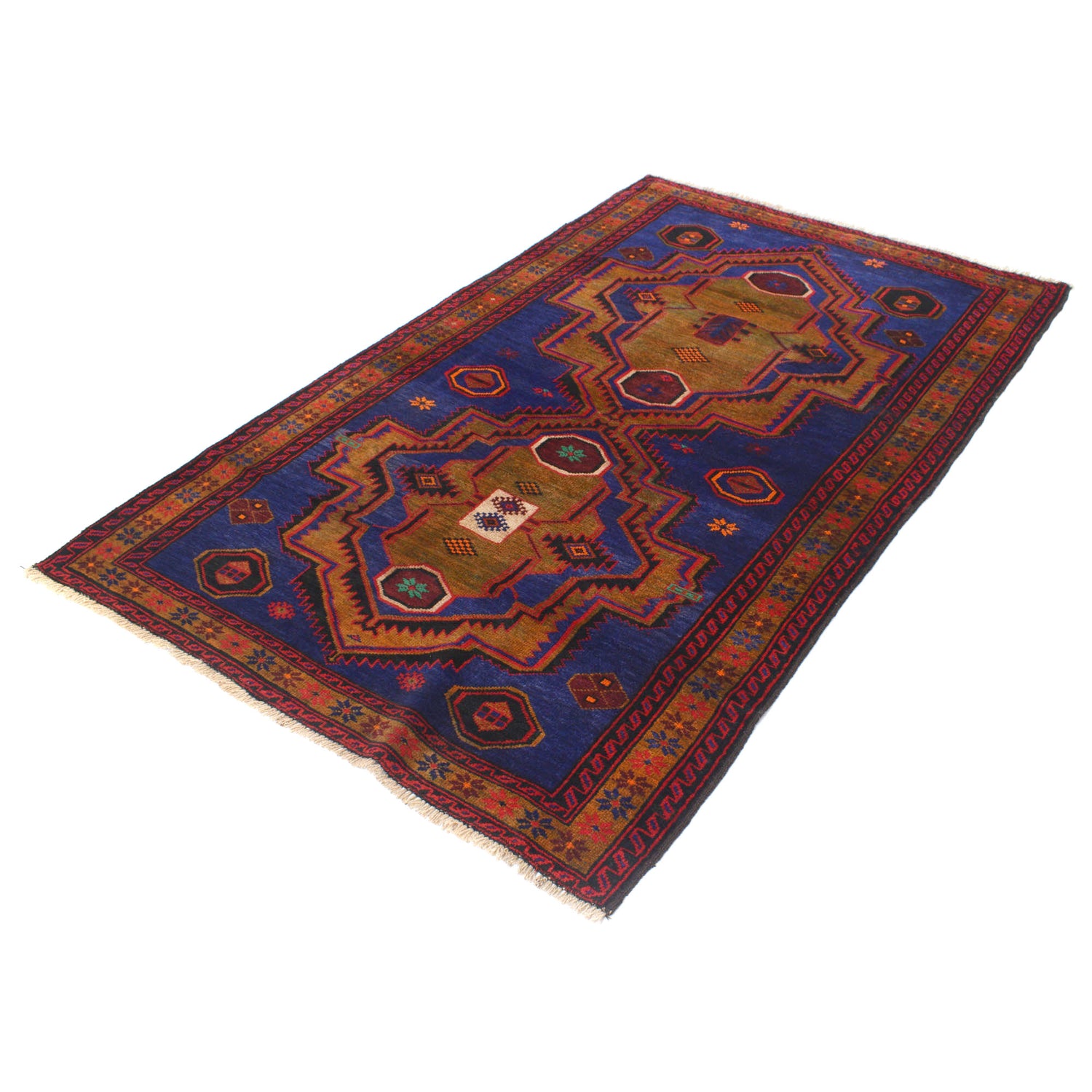Baluchi Rug 4' 1 x 6' 4 (ft) - No. G20417