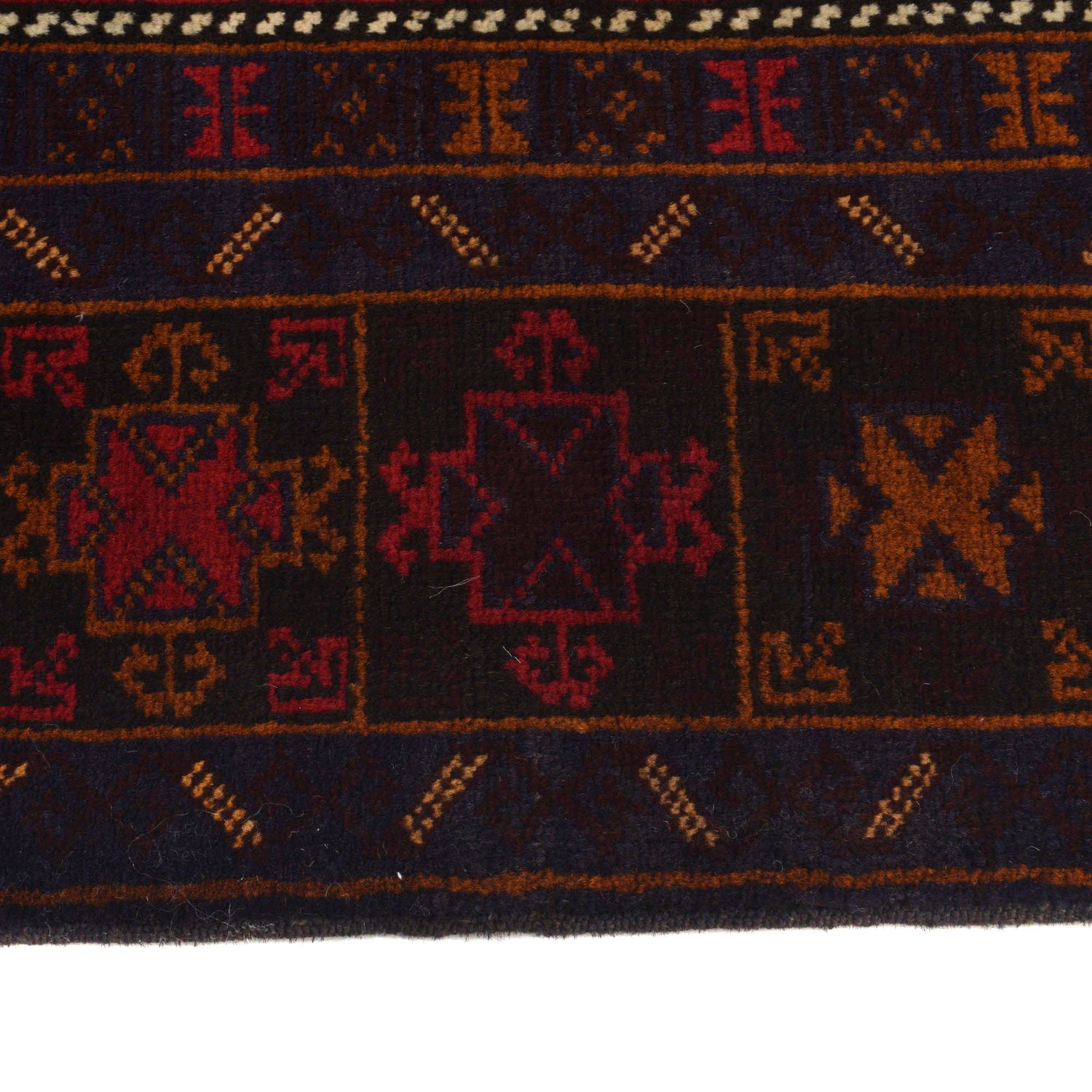 Handmade Baluchi Rug 4' 0 x 7' 1 (ft) - No. G21502