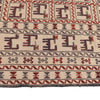 White Flatweave Kilim 4' 3 x 6' 1 (ft) - No. G21970