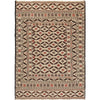 White Flatweave Kilim 4' 3 x 6' 1 (ft) - No. G21974