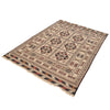 White Flatweave Kilim 4' 3 x 6' 1 (ft) - No. G21976