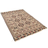 White Flatweave Kilim 4' 3 x 6' 1 (ft) - No. G21976