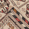 White Flatweave Kilim 4' 3 x 6' 1 (ft) - No. G21976