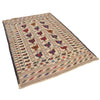 White Flatweave Kilim 4' 2 x 6' 2 (ft) - No. G21978