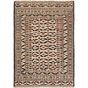 White Flatweave Kilim 4' 4 x 6' 2 (ft) - No. G21979