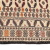 White Flatweave Kilim 4' 4 x 6' 2 (ft) - No. G21979