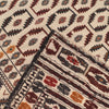 White Flatweave Kilim 4' 4 x 6' 2 (ft) - No. G21979