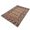 White Flatweave Kilim 4' 1 x 5' 9 (ft) - No. G22008