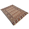 White Flatweave Kilim 4' 1 x 5' 9 (ft) - No. G22008