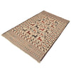 White Flatweave Kilim 4' 1 x 6' 4 (ft) - No. G22009