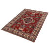 Hand Knotted Kazak Rug 3' 4 x 4' 8 (ft) - No. G22653