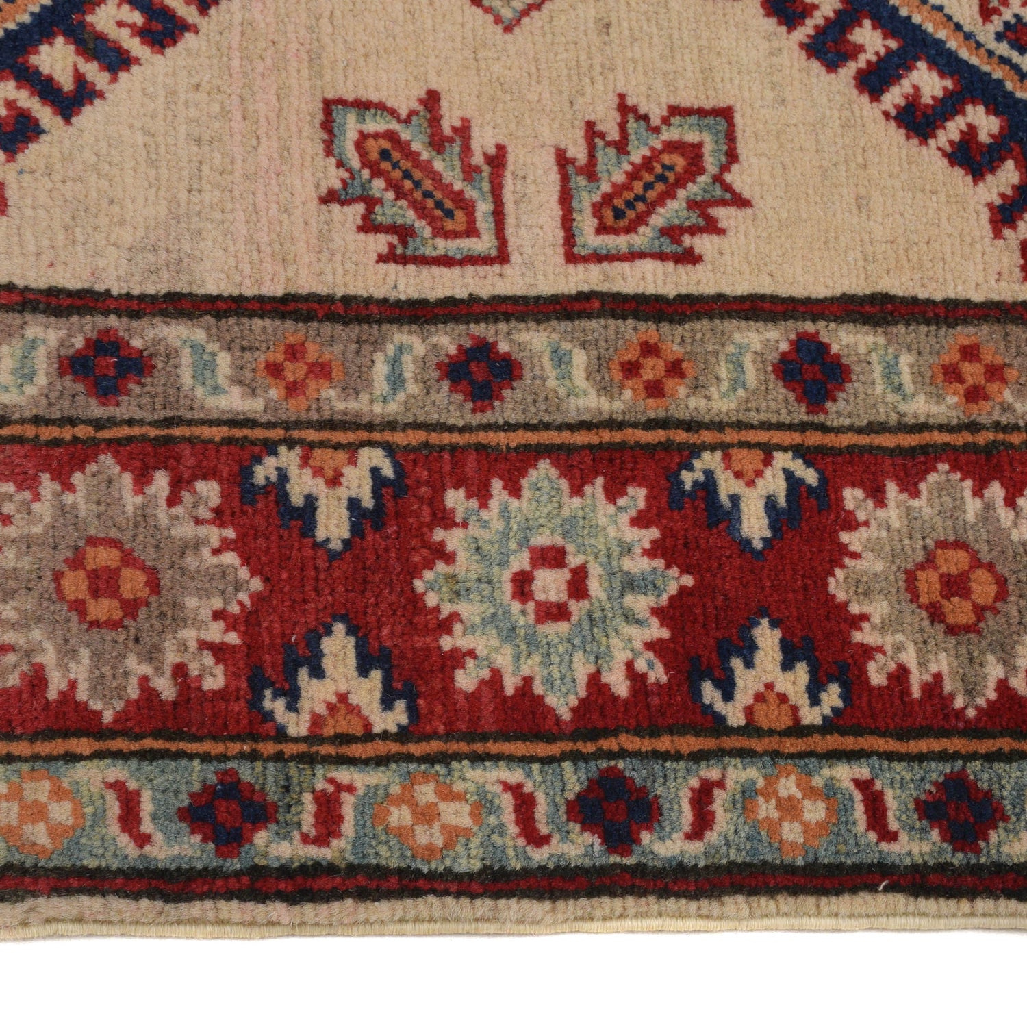 Hand Knotted Kazak Rug 3' 4 x 4' 9 (ft) - No. G22661