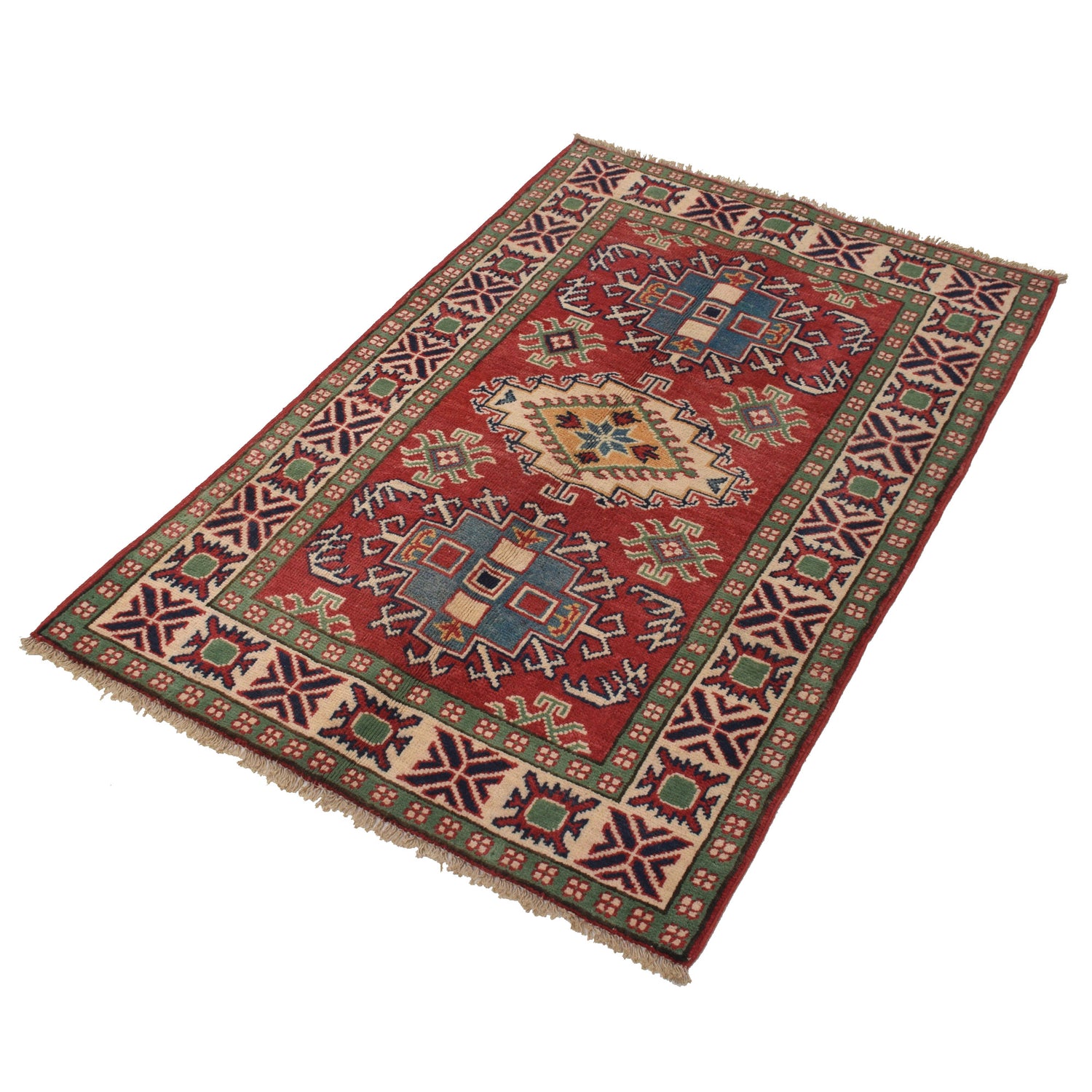 Red Color Kazak Rug 2' 6 x 4' 0 (ft) - No. G22705