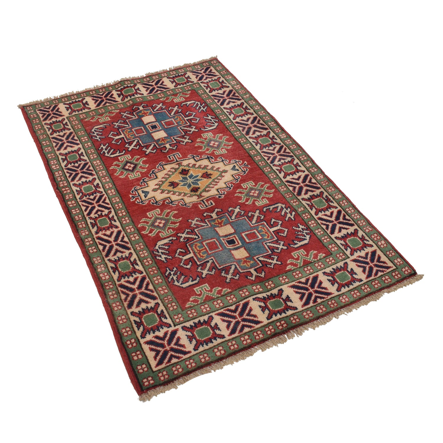 Red Color Kazak Rug 2' 6 x 4' 0 (ft) - No. G22705