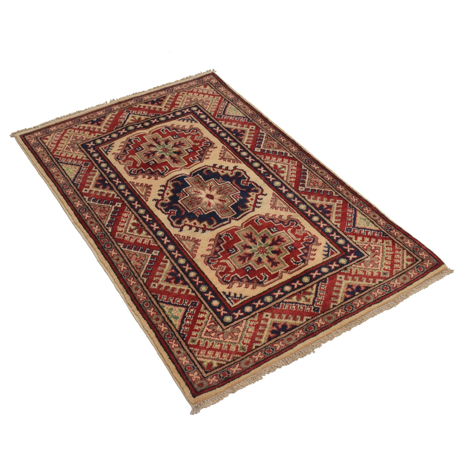 Hand Knotted Kazak Rug 2' 5 x 4' 0 (ft) - No. G22713