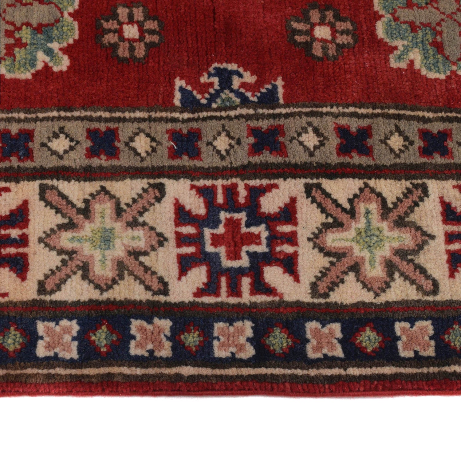 Hand Knotted Kazak Rug 3' 2 x 4' 5 (ft) - No. G22714