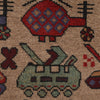 Handmade War Rug 3' 1 x 4' 5 (ft) - No. G22886