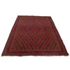 Red Mashwani Rug 4' 7 x 6' 0 (ft) - No. G22915