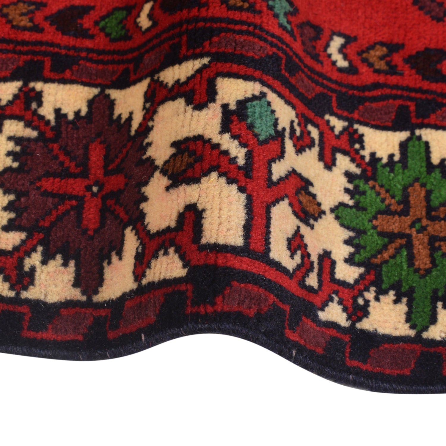 Hand Knotted Bokhara Wool Runner Rug 2' 4 x 5' 9 (ft) - No. G22929