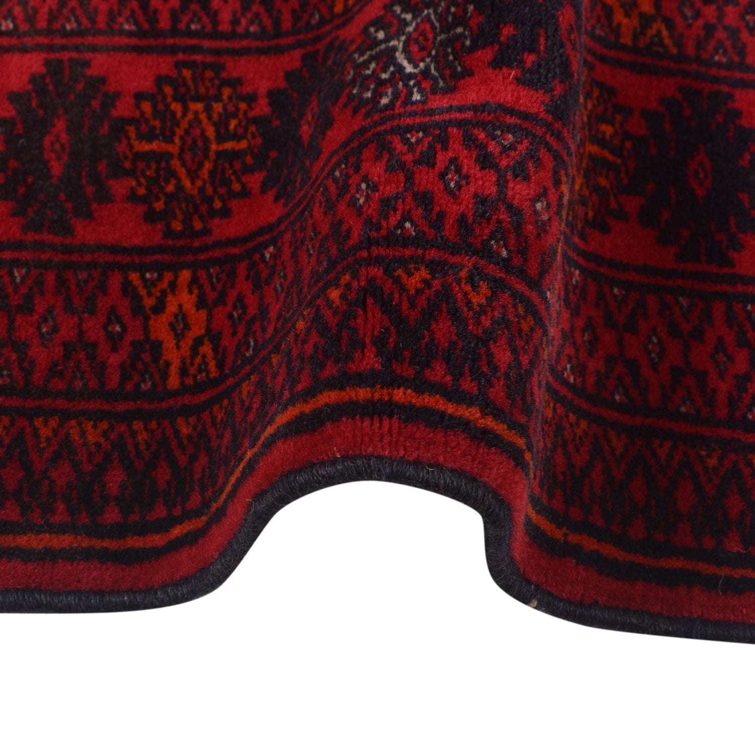 Hand Knotted Bokhara Wool Runner Rug 2' 7 x 6' 1 (ft) - No. G22935