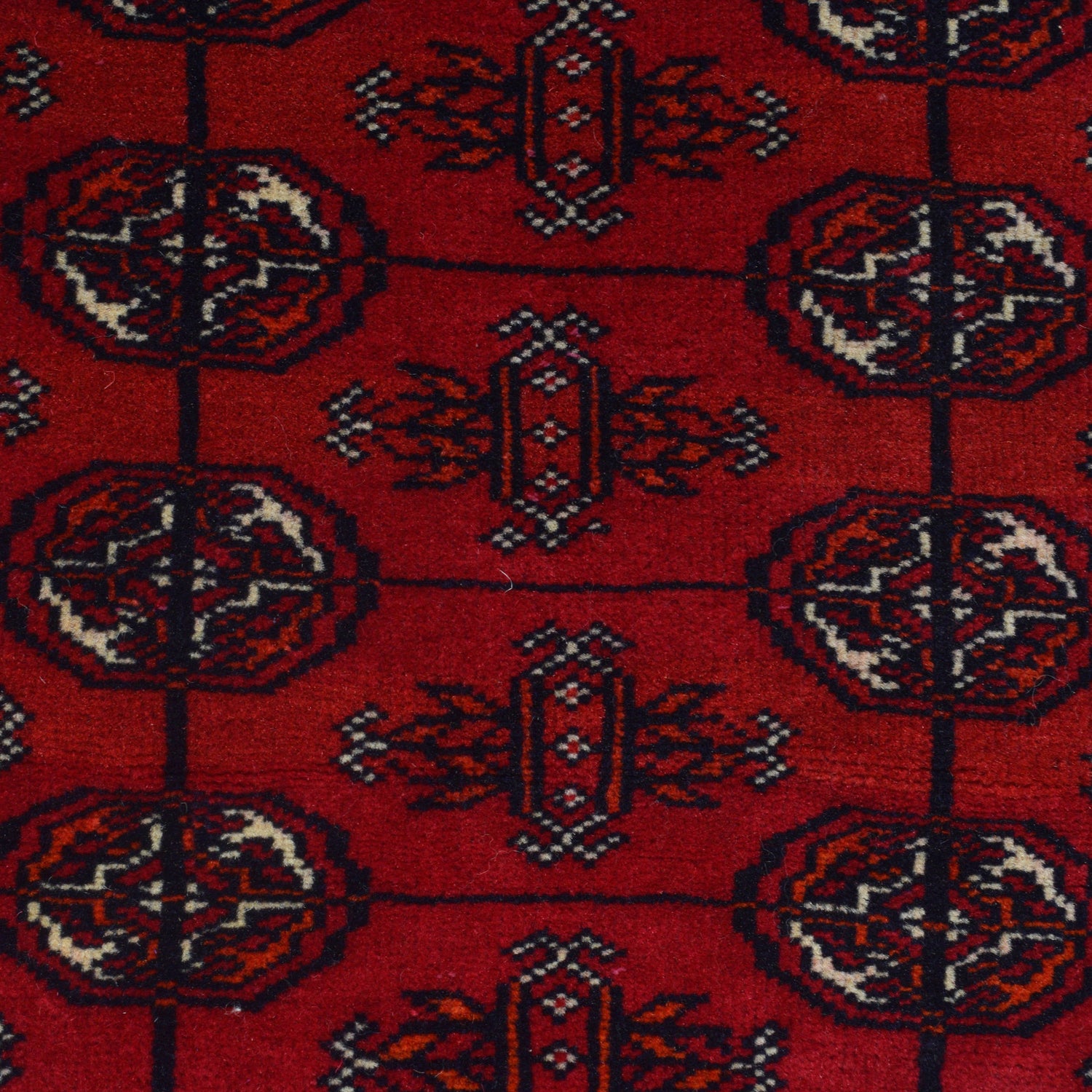 Hand Knotted Bokhara Wool Runner Rug 2' 6 x 6' 3 (ft) - No. G22936