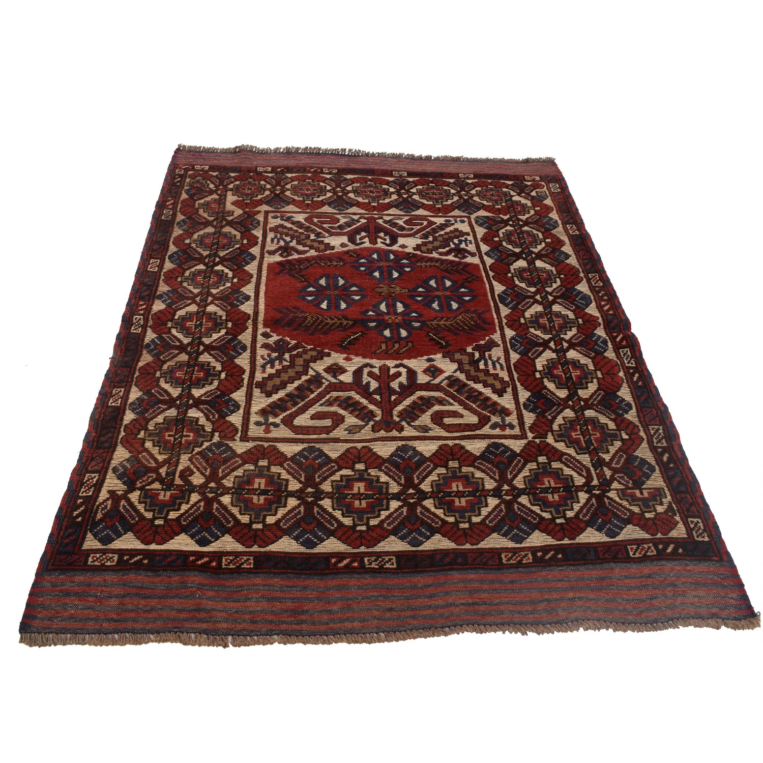 Hand Knotted Barjista Kilim Rug 4' 1 x 5' 8 (ft) - No. G22997