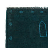 Sea Green Overdyed Rug 3' 1 x 4' 5 (ft) - No. G23002