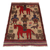 Handmade Pictorial Rug 2' 10" x 4' 8" (ft)- No. G23652