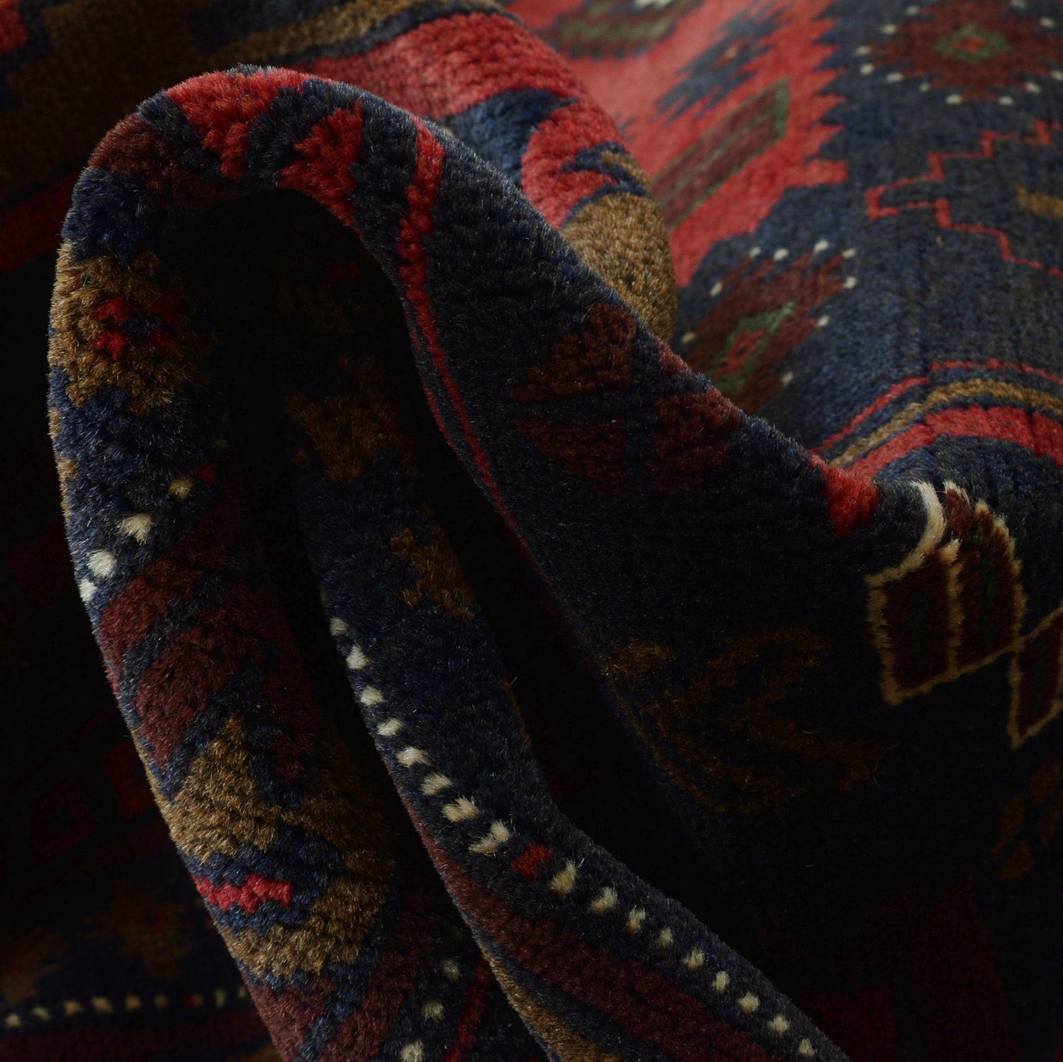 Multi Color Baluchi Rug 4' 2 x 6' 6 (ft) - No. G23682