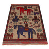 Hand Made Animal Picture Rug 3' 1" x 4' 10" (ft)- No. G23687