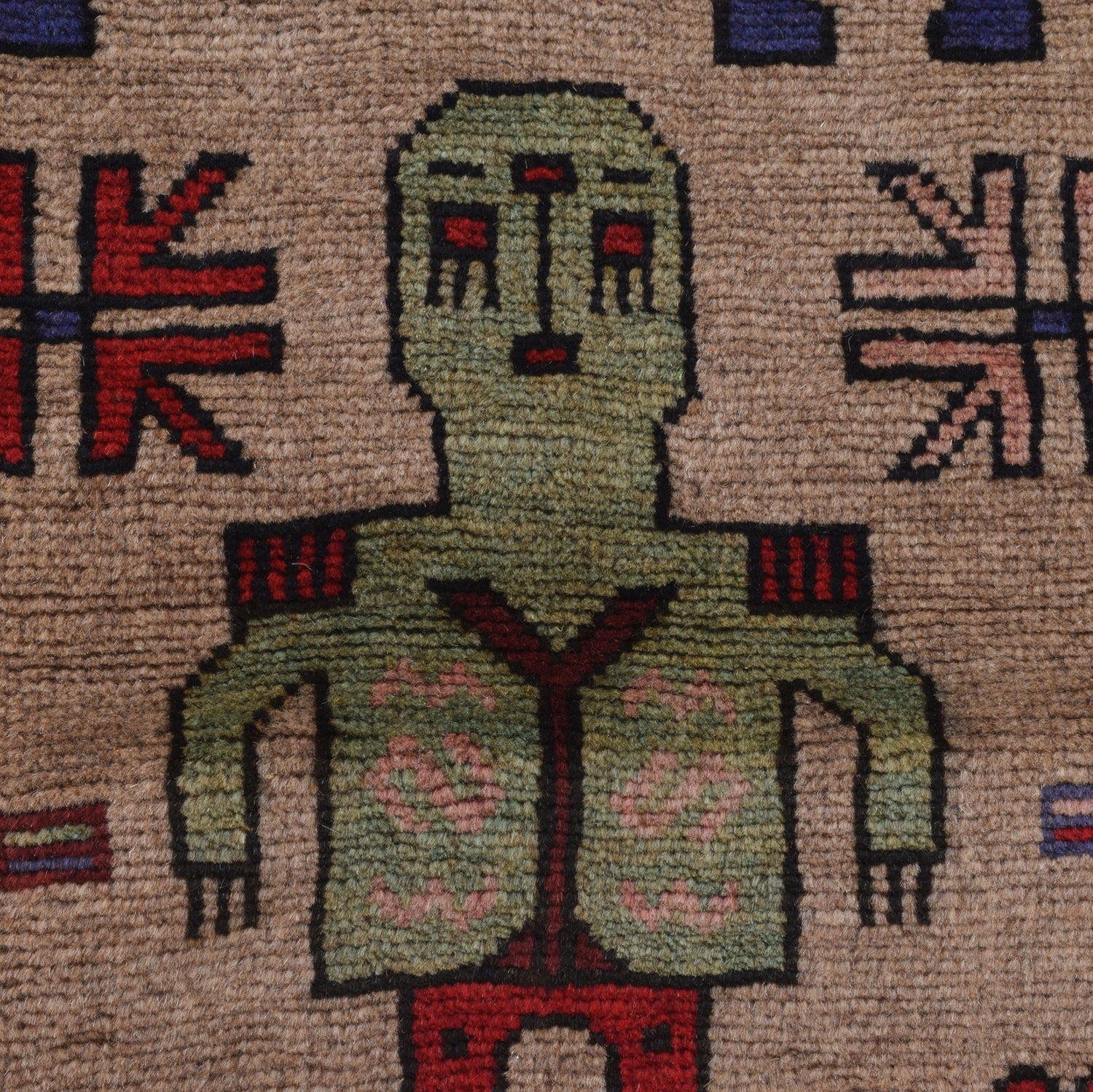 Hand Made Animal Picture Rug 3' 1" x 4' 10" (ft)- No. G23687