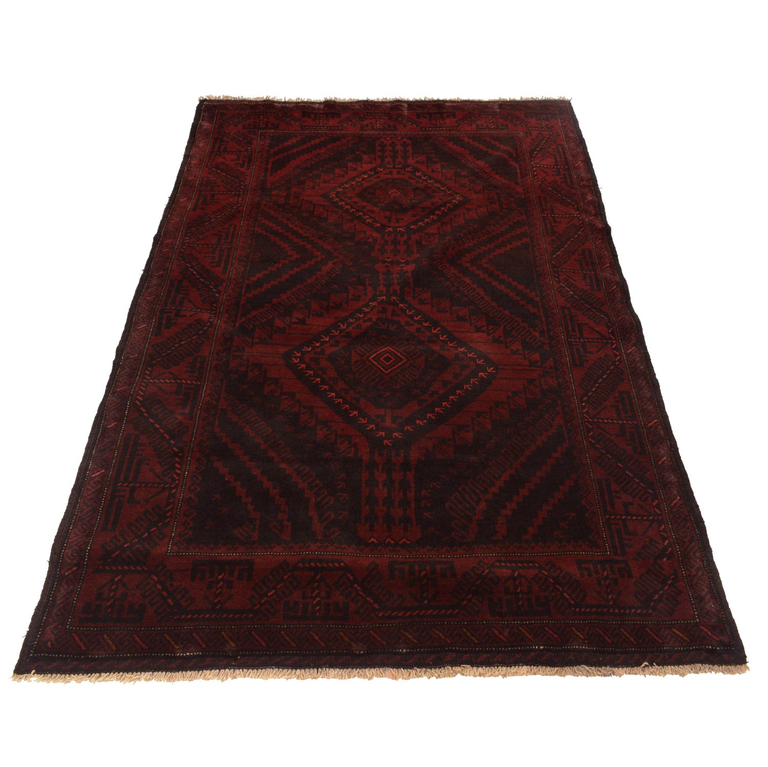 Handmade Baluchi Rug 4' 2 x 6' 3 (ft) - No. G23716