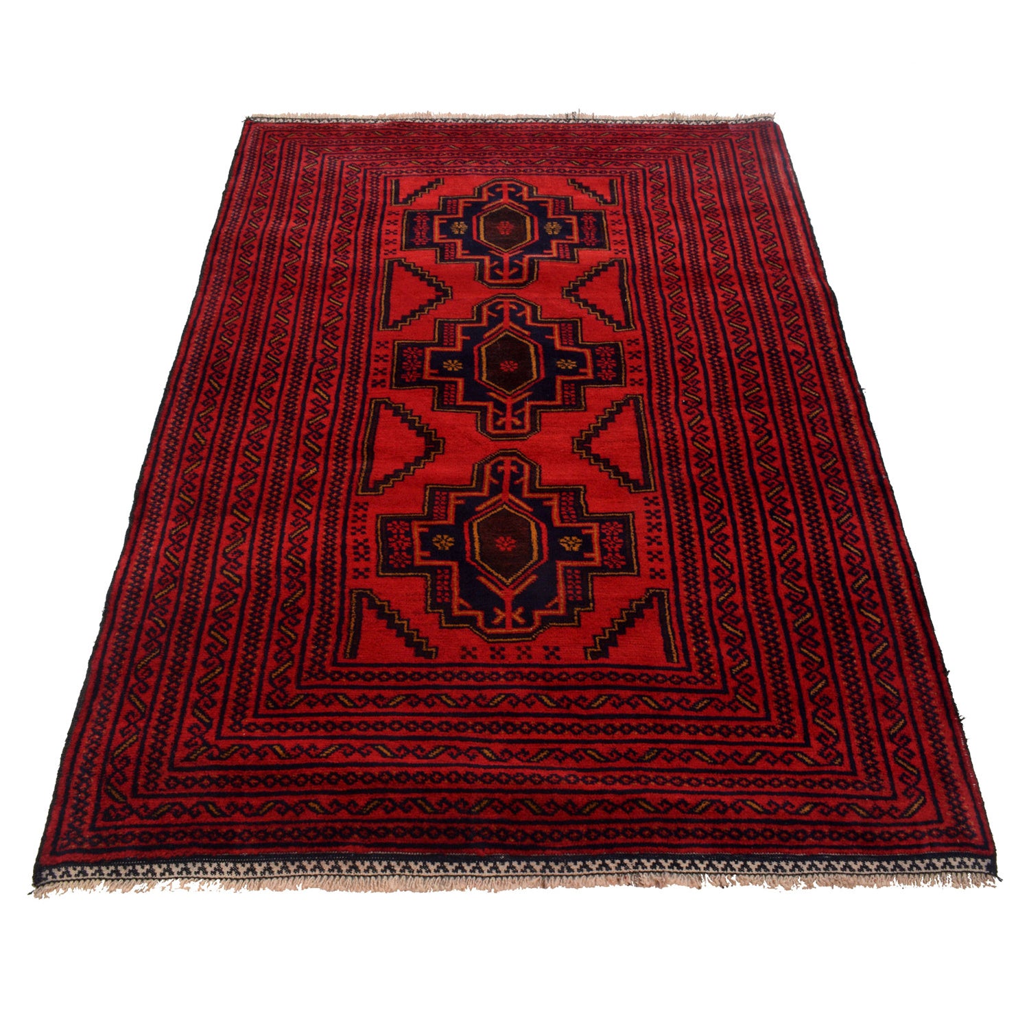Handmade Baluchi Rug 4' 1 x 6' 1 (ft) - No. G23718