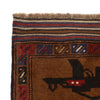 Handmade War Rug 3' 2 x 4' 7 (ft) - No. G23789