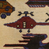 Hand Knotted War Rug 2' 7 x 4' 0 (ft) - No. G24139