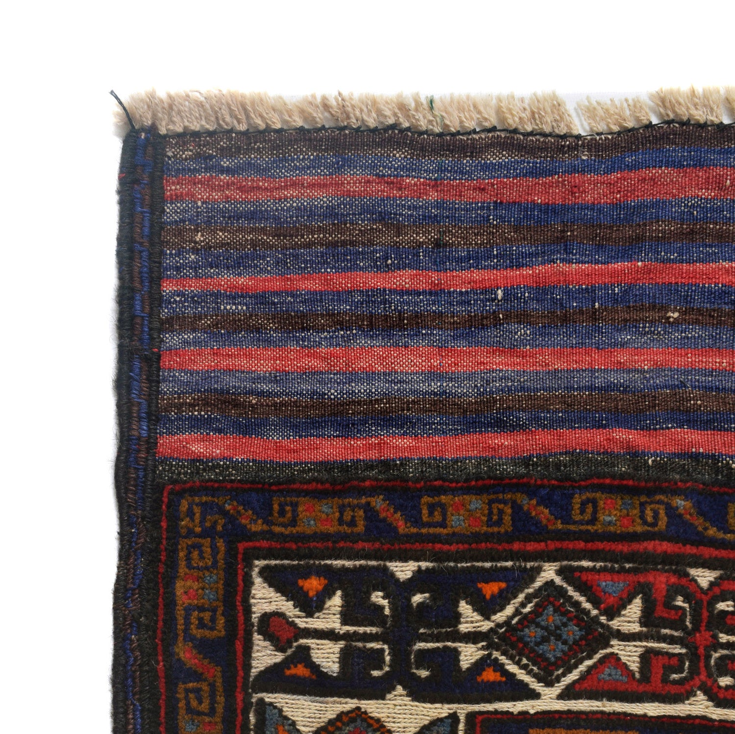 Hand Knotted Barjista Kilim Rug 3' 8 x 6' 1 (ft) - No. G24187