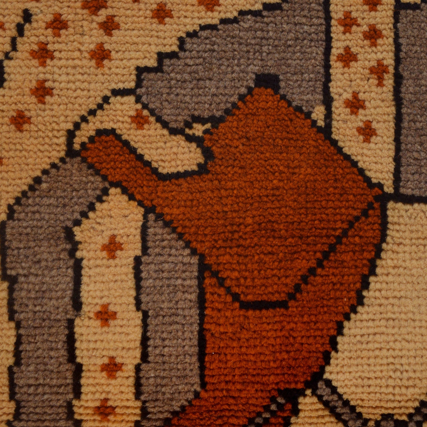 Hand Made Animal Picture Rug 2' 9" x 4' 3" (ft)- No. G24427