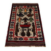 Handmade War Rug 2' 6 x 4' 4 (ft) - No. G24429