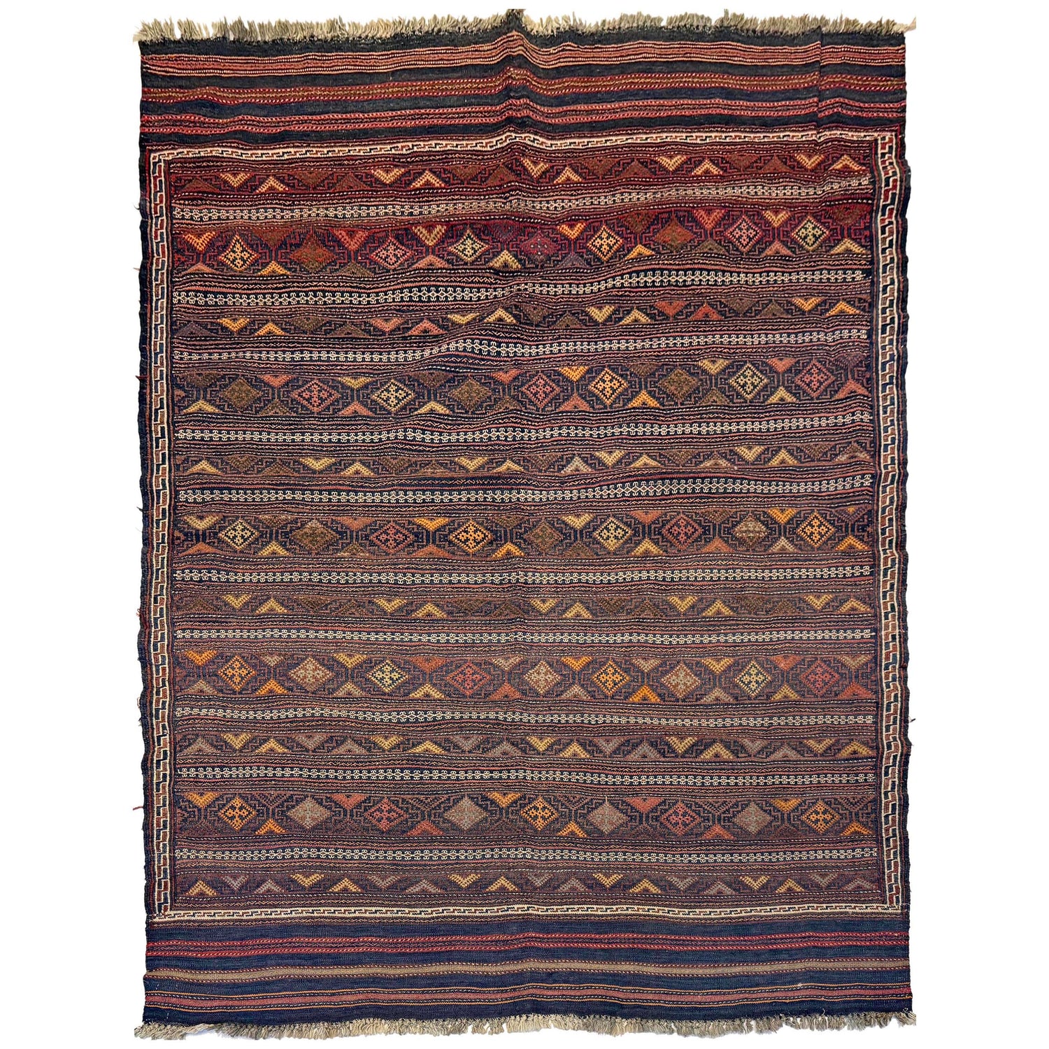 Bedroom Flatweave Kilim 4' 9" x 7' 1" (ft) - No. G24442