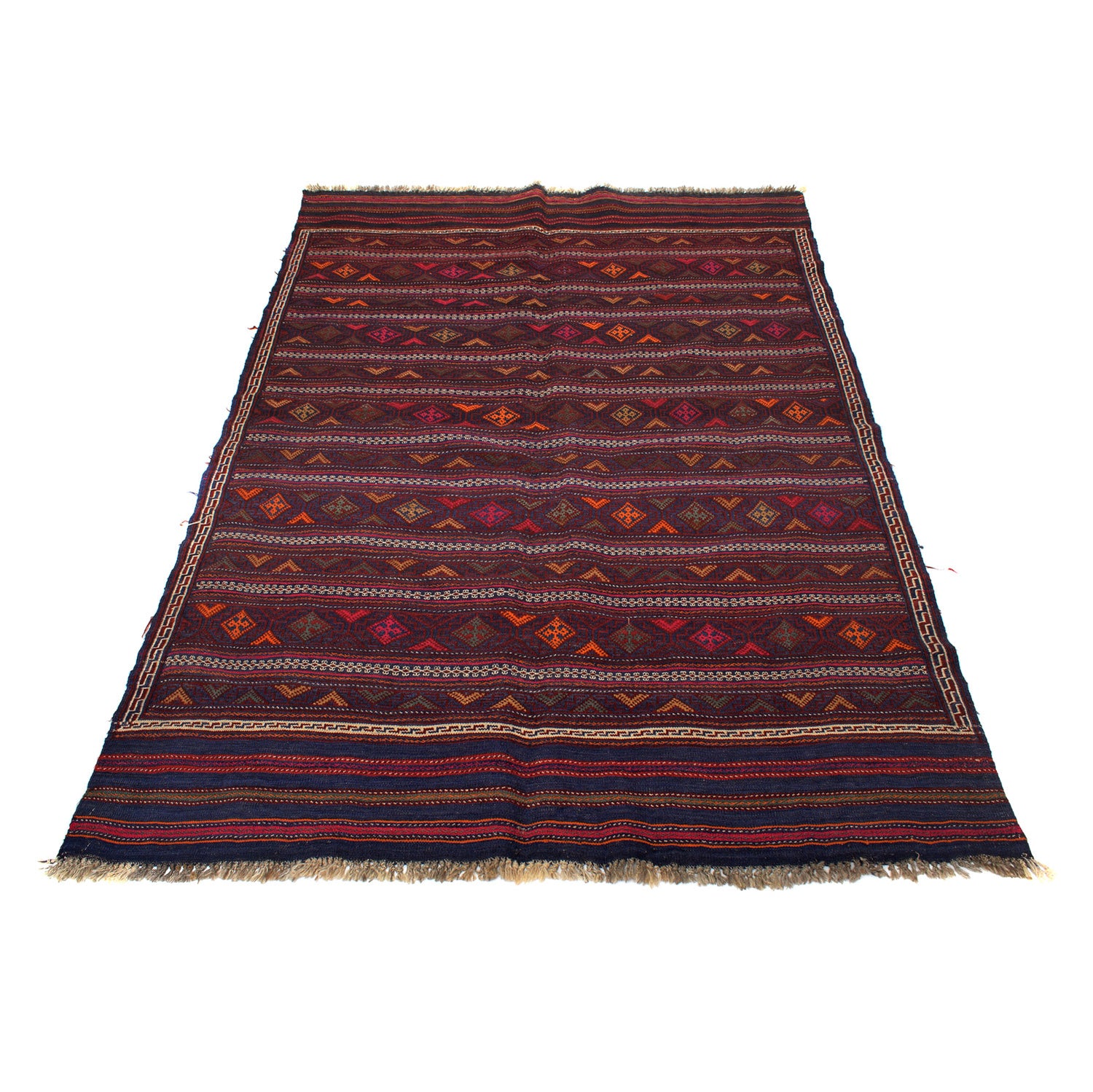 Bedroom Flatweave Kilim 4' 9" x 7' 1" (ft) - No. G24442