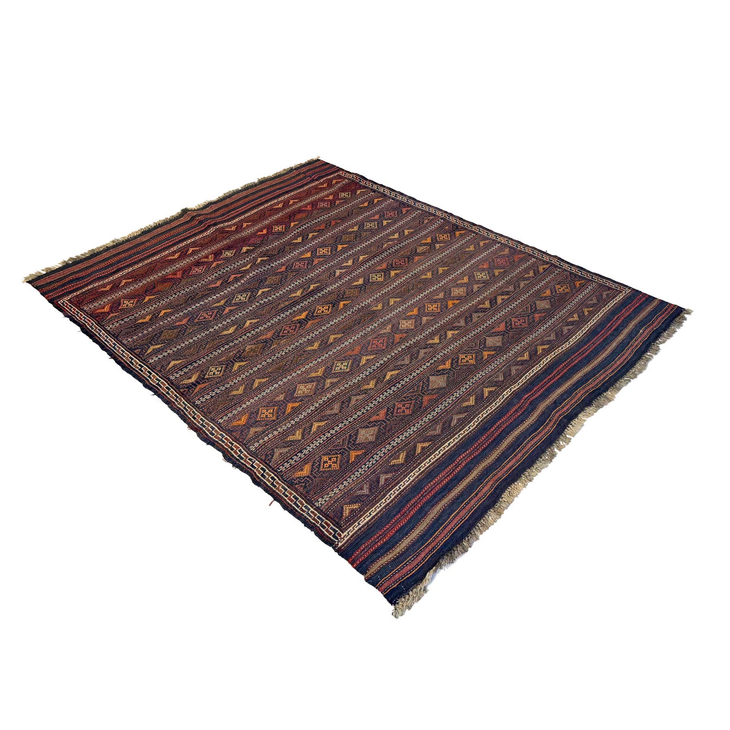Bedroom Flatweave Kilim 4' 9" x 7' 1" (ft) - No. G24442
