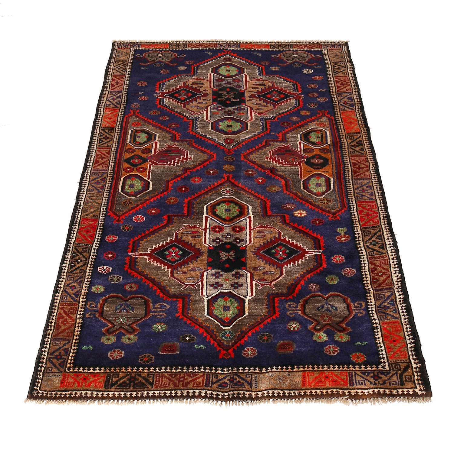 Handmade Baluchi Rug 3' 9 x 6' 1 (ft) - No. G24454