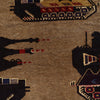 Handmade War Rug 6' 4 x 8' 7 (ft) - No. G24854